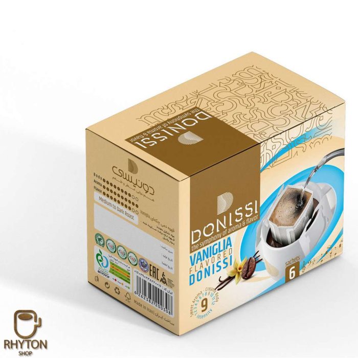 قیمت قهوه دمی چکه ای Vaniglia دونیسی بسته 6 عددی