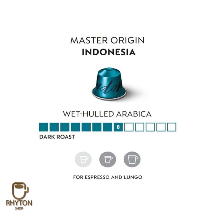 ویژگی کپسول قهوه نسپرسو Master Origin Indonesia